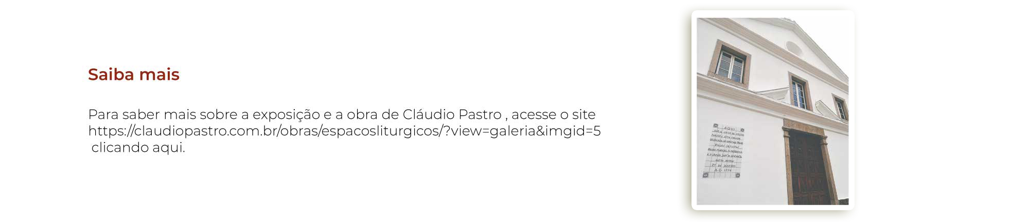 Saiba Mais